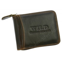Vīriešu ādas naudas maks WILD