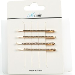 Matu sprādze ar mirdzošiem kristāliem (4gab)