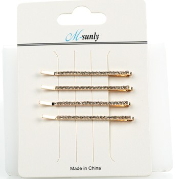 Matu sprādze ar mirdzošiem kristāliem (4gab)