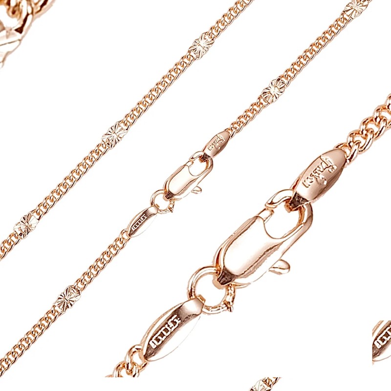 Apzeltīta rokassprādze Klasisks pinums ar saules staru Fancy posmiem