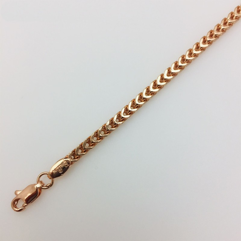 Apzeltīta rokassprādze Chevron Fancy pinums