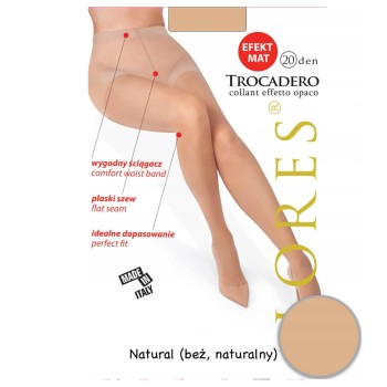 LORES Trocadero zeķubikses 20den caurspīdīgas, matētas