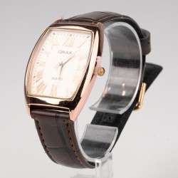 OMAX rokas pulkstenis 3,1x4,3cm ar ādas siksnu