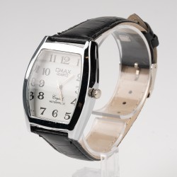 OMAX rokas pulkstenis 3,1x4,1cm ar ādas siksnu