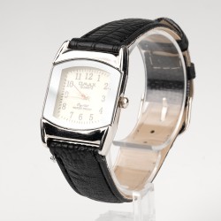 OMAX rokas pulkstenis 2,6x3,5cm ar ādas siksnu