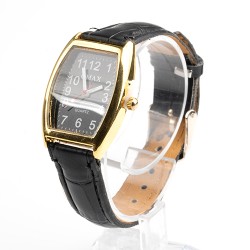 OMAX rokas pulkstenis sieviešu 2,3x3,2cm ar ādas siksnu