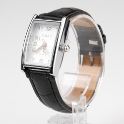 OMAX rokas pulkstenis sieviešu 1,9x2,9cm ar ādas siksnu