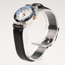 OMAX rokas pulkstenis sieviešu Ø2,3cm ar ādas siksnu