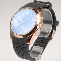 OMAX rokas pulkstenis vīriešu Ø4,3cm ar silikona siksnu