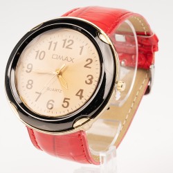 OMAX rokas pulkstenis sieviešu ar ādas siksnu Ø5cm