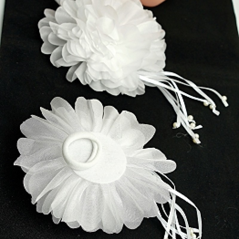 Matu gumija ar bārkstīm dekorētām ar pērlēm