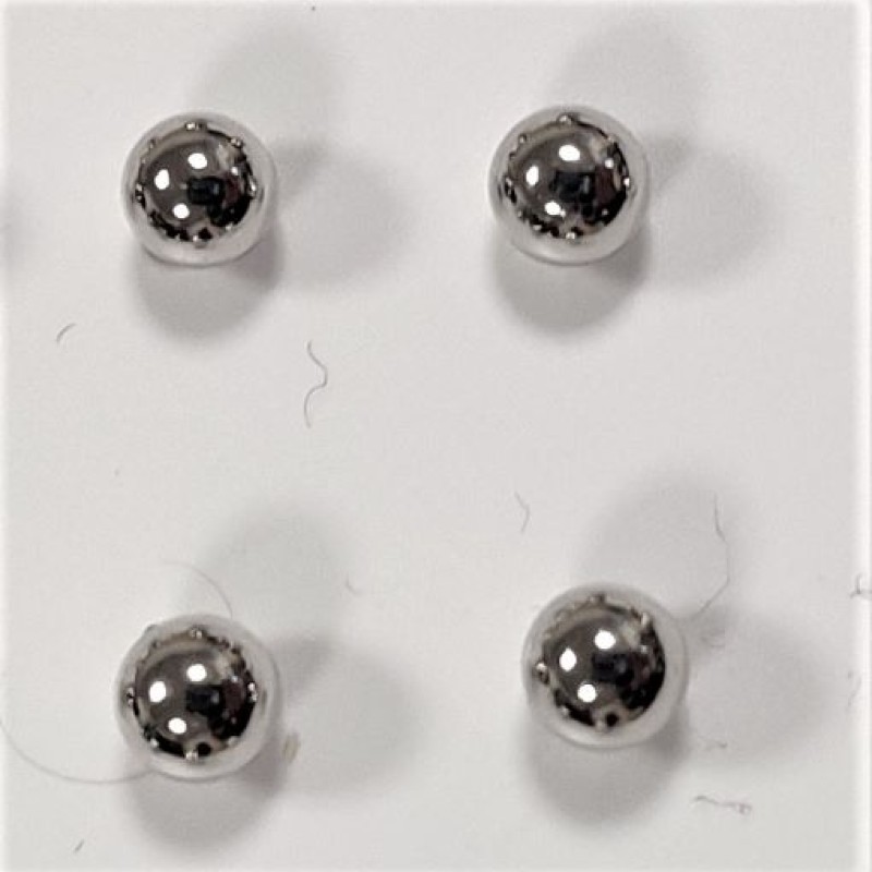 Auskari-nagliņas ar rodija pārklājumu XUPING