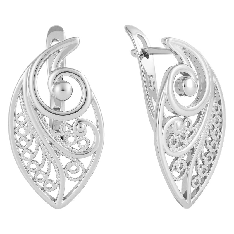 Auskari ar rodija pārklājumu