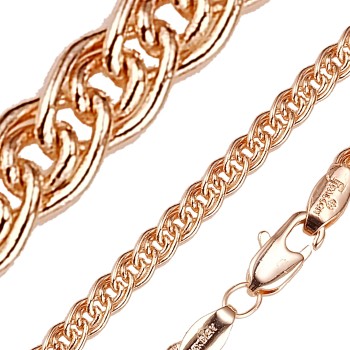 Apzeltītā ķēdīte Dubultā stiepļu Nonna savienojuma pinums