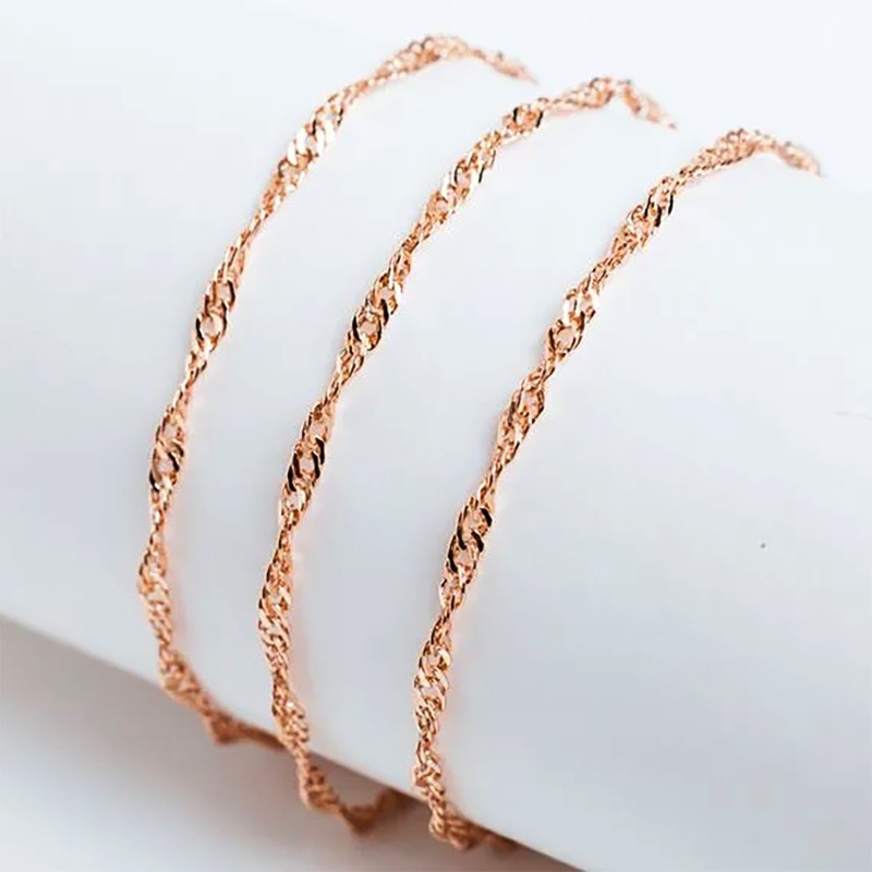 Apzeltītā ķēdīte Singapūras klasisks vienkāršo posmu pinums