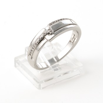 Gredzens ar rodija pārklājumu