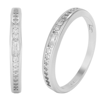 Gredzens ar rodija pārklājumu