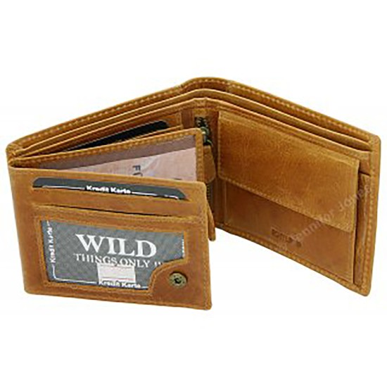 Vīriešu ādas naudas maks WILD Vīriešu ādas naudas maks WILD