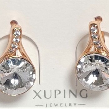 SWAROWSKI auskari apzeltīti