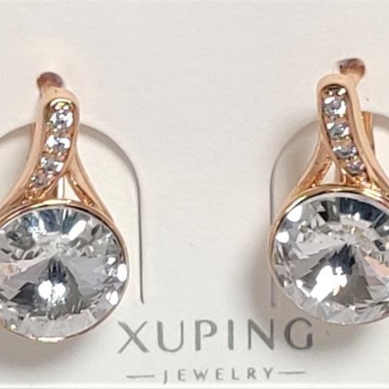 SWAROWSKI auskari apzeltīti