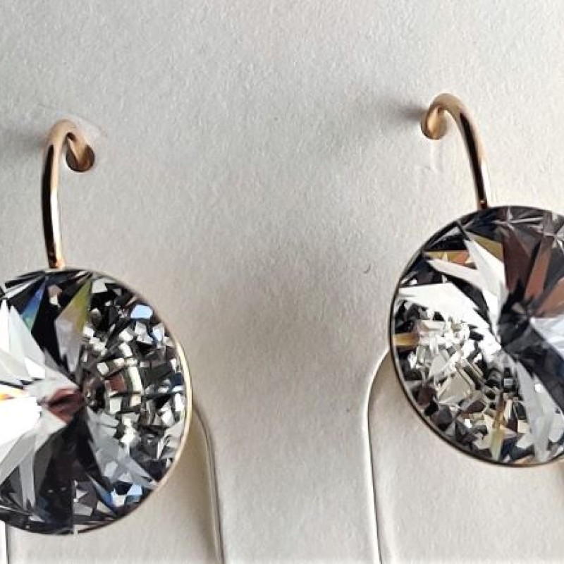 SWAROWSKI auskari apzeltīti