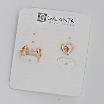 Apzeltīti auskari ar keramiku