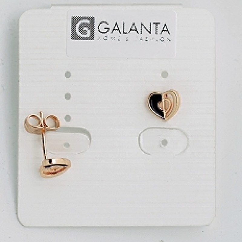 Apzeltīti auskari ar keramiku