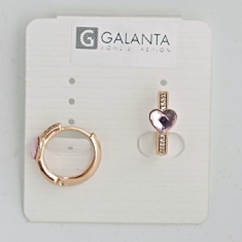 SWAROWSKI auskari apzeltīti