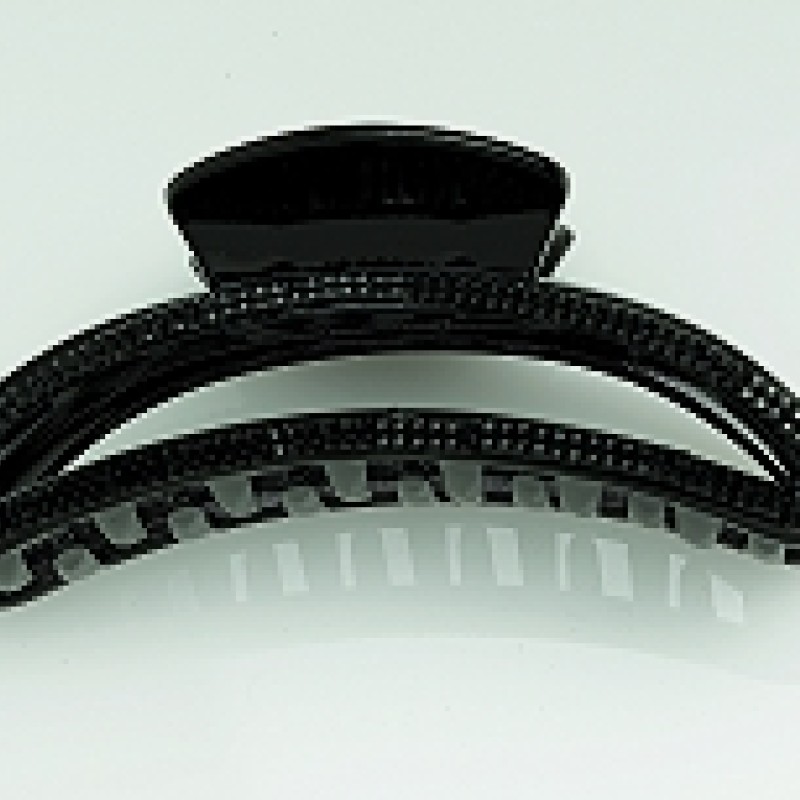 Matu sprādze-KRĀBIS ar strazām 11cm plastmasas