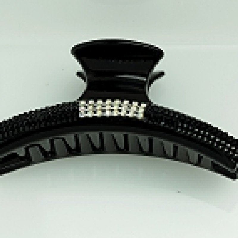 Matu sprādze-KRĀBIS ar strazām 10cm plastmasas