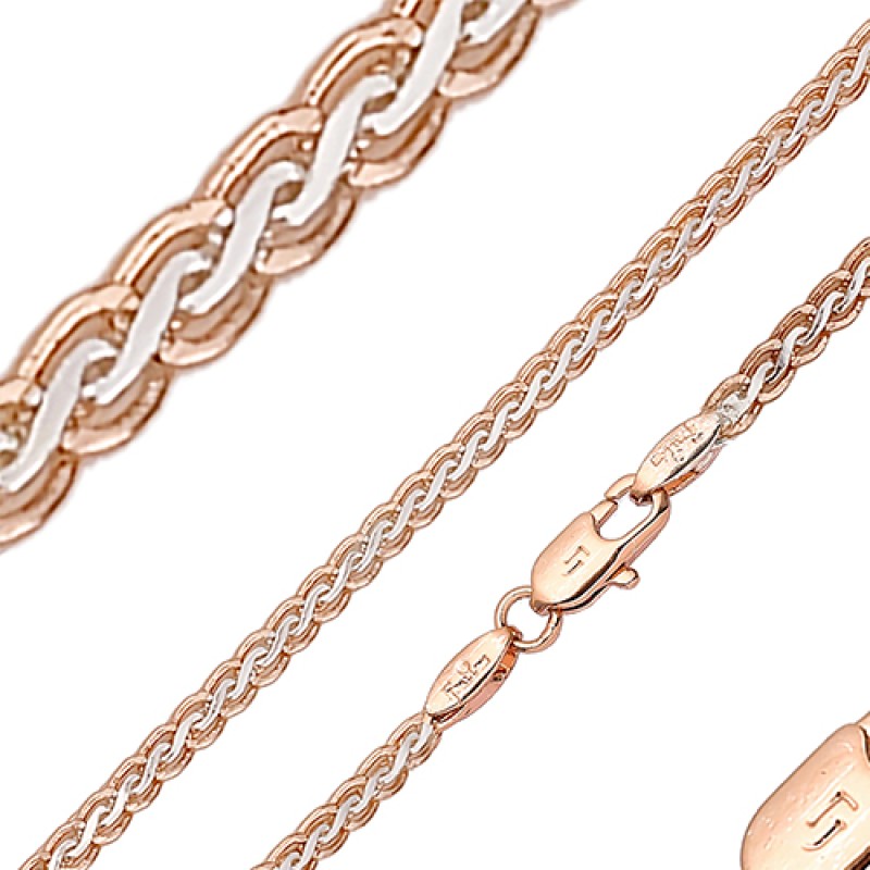 Apzeltīta rokassprādze Spiga kviešu vārpas glancēts pinums