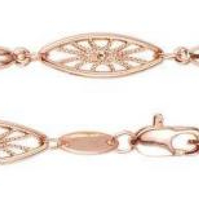 Apzeltītā ķēdīte Iestrādātu ovālajā rāmī mozaīkas fancy tīkla posmu un ovālu posmu virkne