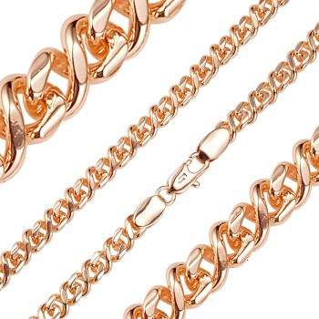 Apzeltītā ķēdīte Infinity klasiskā 8-ka posmu pinums