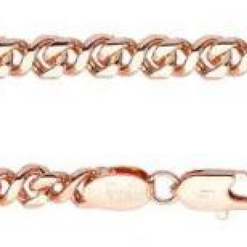 Apzeltītā ķēdīte Infinity klasiskā 8-ka posmu pinums