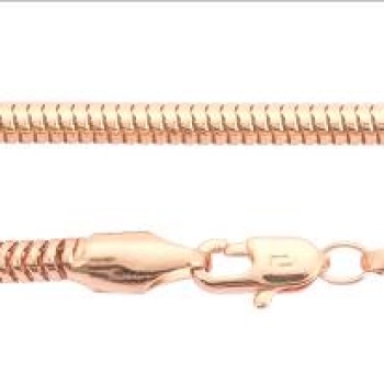 Apzeltītā ķēdīte Klasiska čūskas kaula noapaļotu robainu posmu virkne