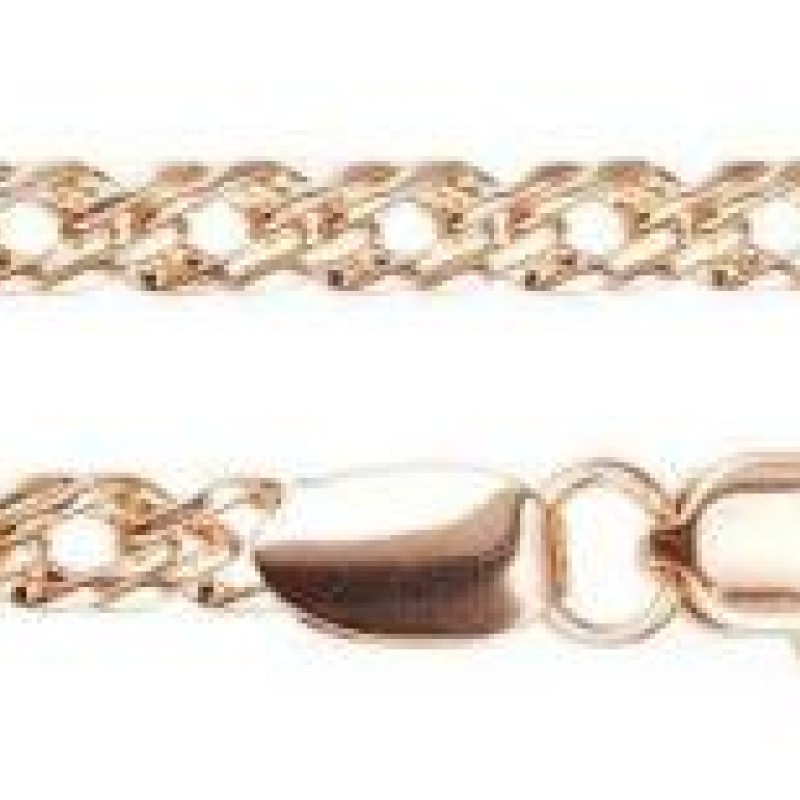 Apzeltīta rokassprādze Klasisks Rombo austu stiepļu posmu pinums