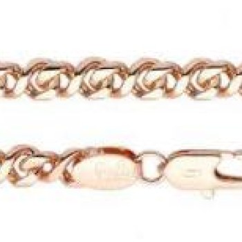 Apzeltīta rokassprādze Infinity klasiskā 8-ka posmu pinums