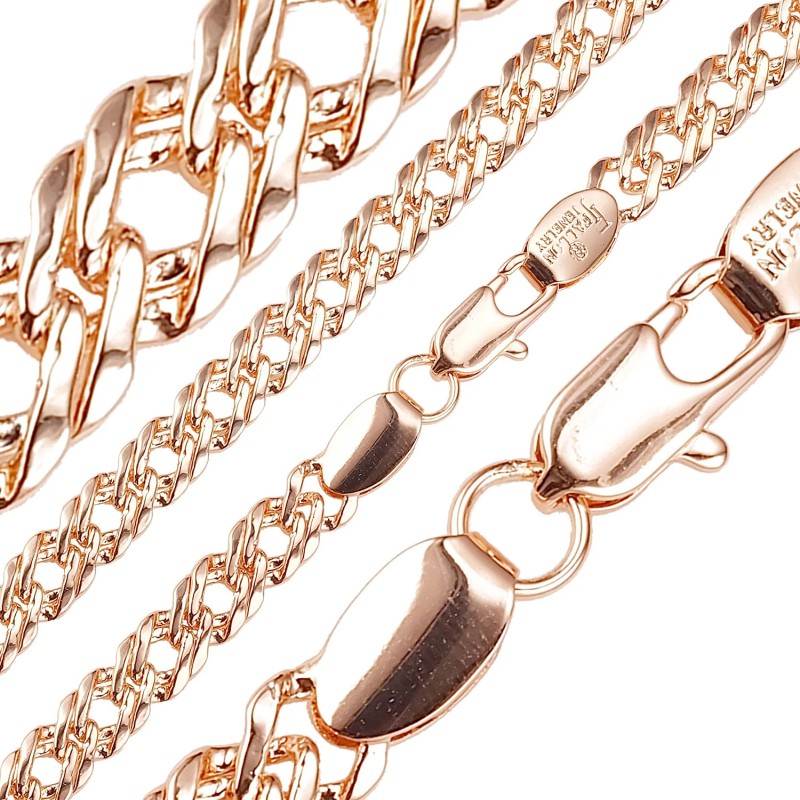 Apzeltīta rokassprādze Klasisks Rombo austu stiepļu posmu pinums