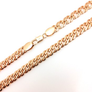 Apzeltīta rokassprādze Klasisks Rombo austu stiepļu posmu pinums