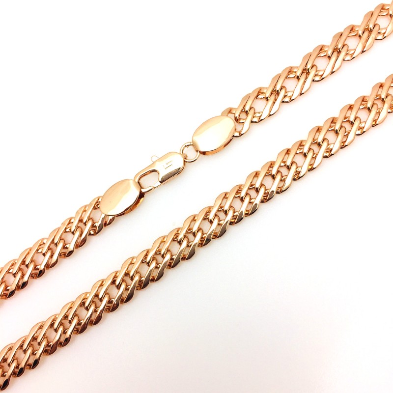 Apzeltīta rokassprādze Klasisks Rombo austu stiepļu posmu pinums