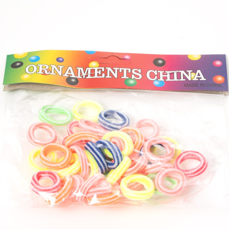 Matu gumiju komlekts (40 gab.) Ø2cm