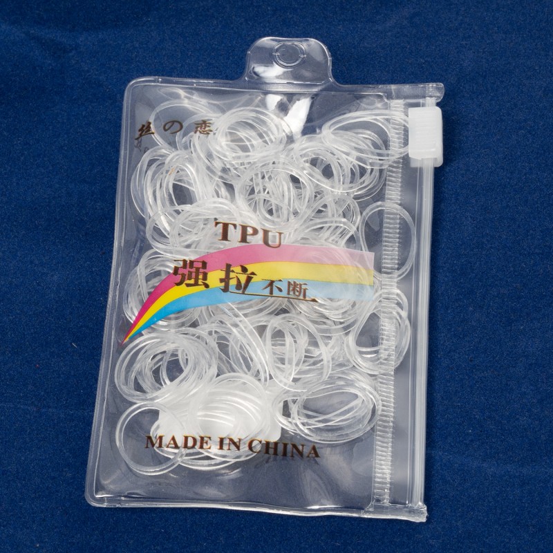 Matu gumijas mazās silikona TPU (100gab.) maciņā