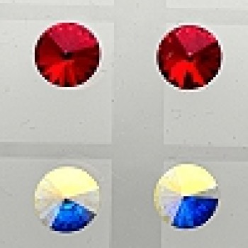 SWAROWSKI auskari apzeltīti (nagliņas)