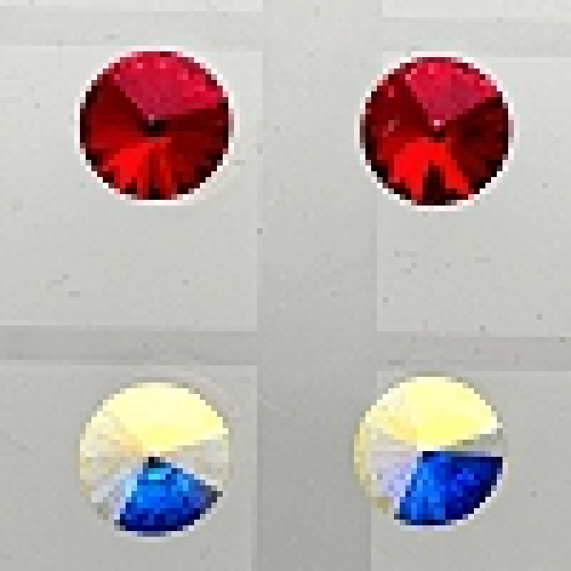 SWAROWSKI auskari apzeltīti (nagliņas)