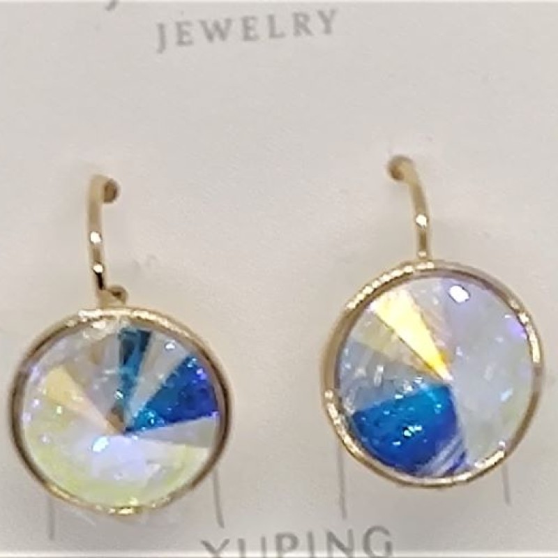 SWAROWSKI auskari apzeltīti