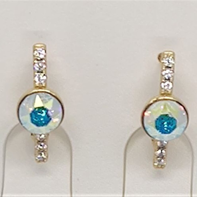 SWAROWSKI auskari apzeltīti