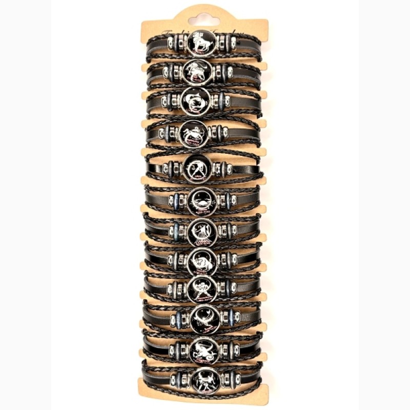 Vīriešu  rokassprādze ar Zodiaka zīmi