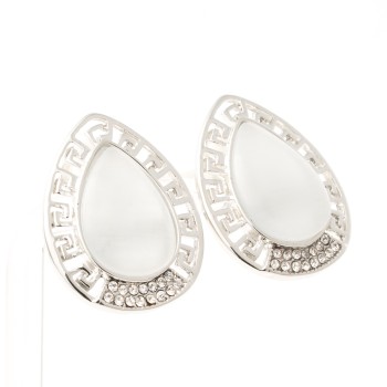 klipši ar rodija pārklājumu Fashion Yewelry