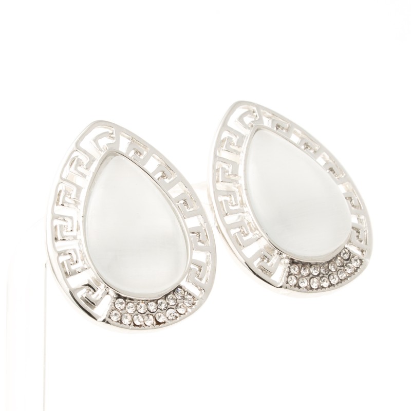 klipši ar rodija pārklājumu Fashion Yewelry