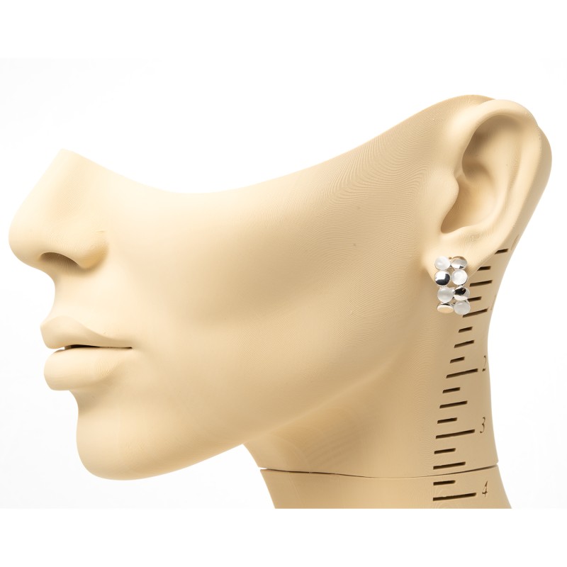 klipši ar rodija pārklājumu Fashion Yewelry